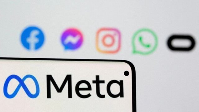 Metta logo placed on top of Facebook, Messenger, Instagram and WhatsApp's Logo